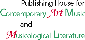 Publishing House for Contemporary Art Music and Musicological Literature